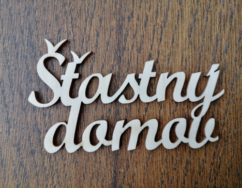 Výřez šťastný domov
