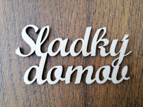 Výřez sladký domov