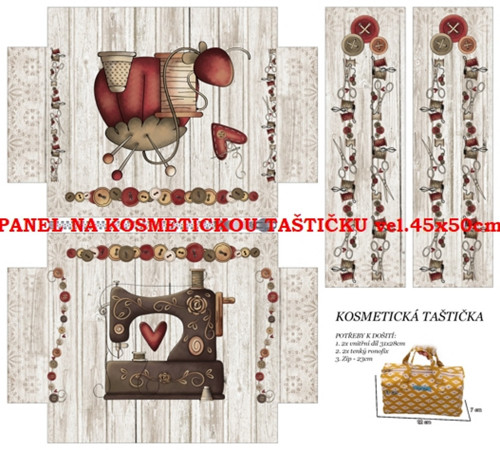 Panel na taštičku kočárkovina - skladem
