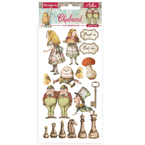 Chipboard - Alice throuth the looking glass