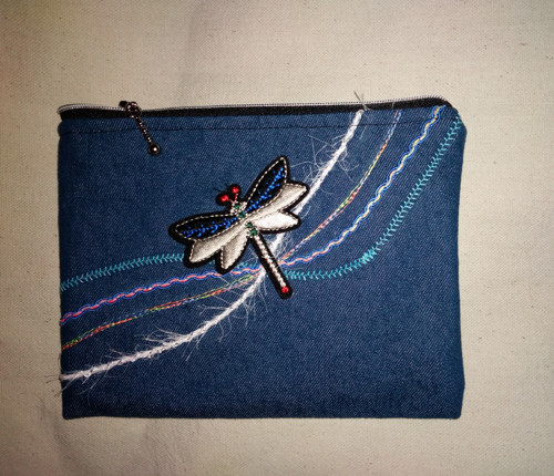 Love jeans vážka 19x15cm