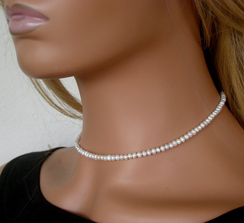 KULATÉ ŘÍČNÍ PERLIČKY 3-4mm*náhrdelník*choker