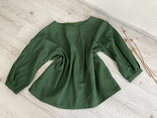 TOP/BLúZA ĽAN-ová / dark Green/