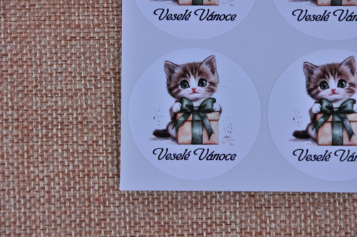 Arch leských samolepek Veselé Vánoce