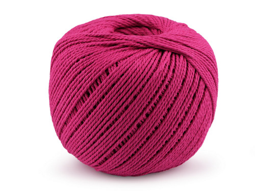 Bavlněná příze macrame 2 mm (500g) - pink — foto 1