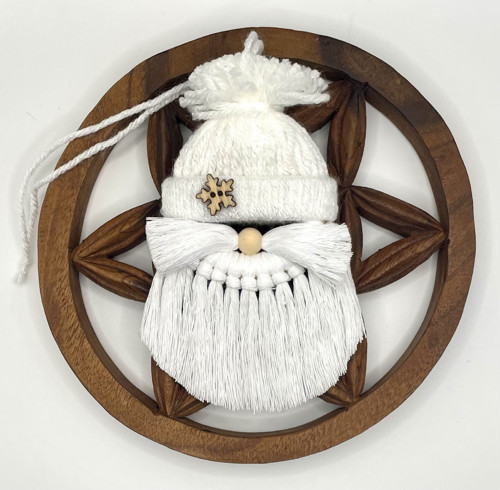 Macramé skřítci - bílá — foto 1