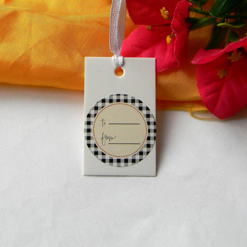 PV-016 Papírová visačka-MADE WITH LOVE - 1ks