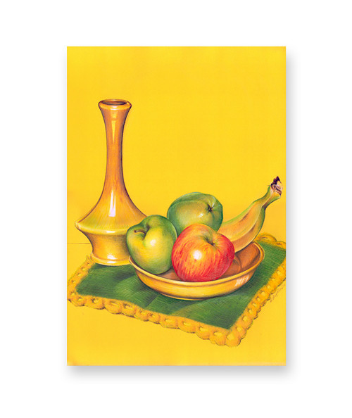 Zátiší ovoce A3 - pastel - autorská reprodukce