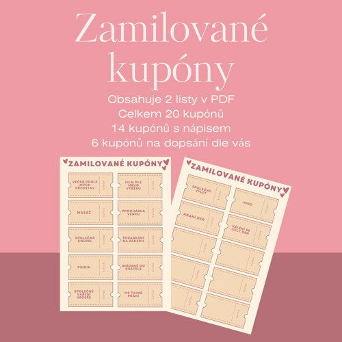 Zamilované kupóny PDF