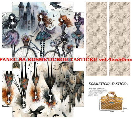Panel na taštičku kočárkovina - skladem