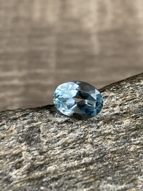 SKY BLUE TOPAZ- šperk. drahokam, 1,65 Ct. Brazílie