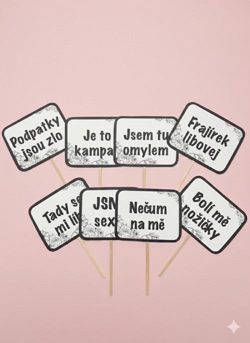 Rekvizity do fotokoutku - Černo-bílé obdélníky