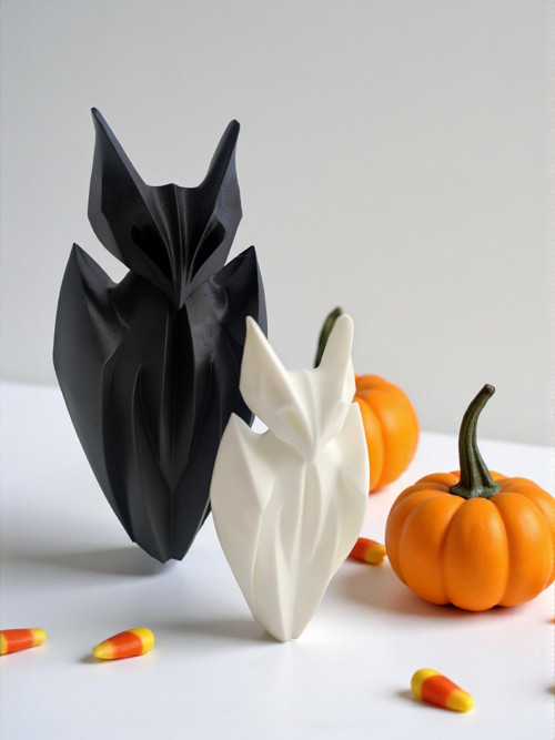 Halloween netopýr stojící dekorace balení (2 ks)