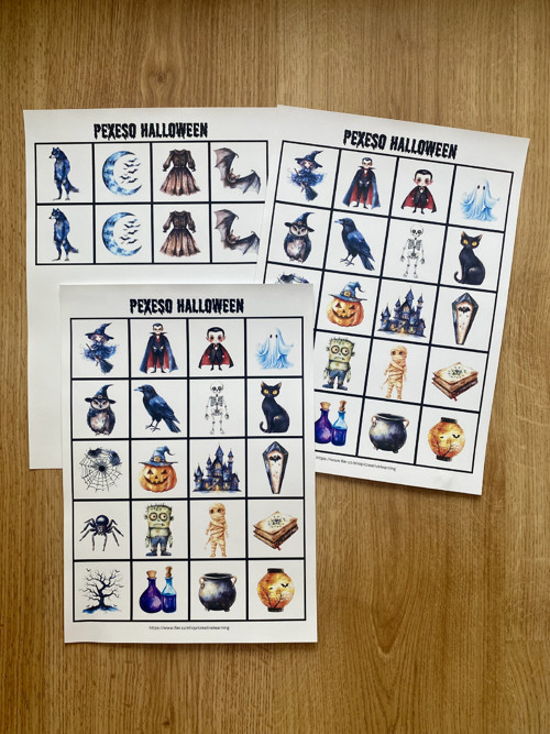 PDF Pexeso HALLOWEEN (stažení a tisk)