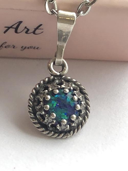 Přívěsek Opál Charm - Ag925 stříbro — foto 1