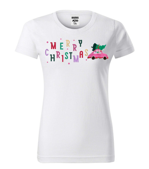Tričko Pink Christmas Car ︎