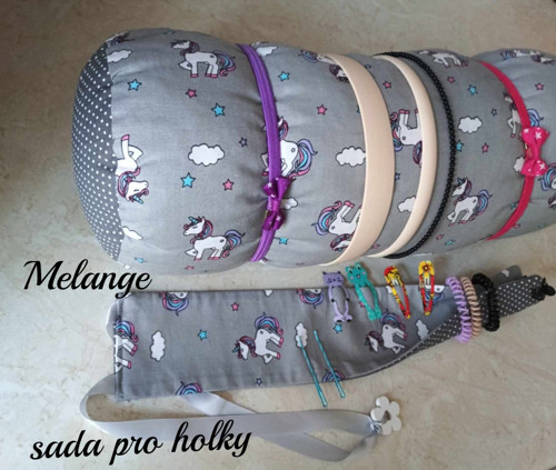 Sada pro holky-na čelenky a sponky! šedý