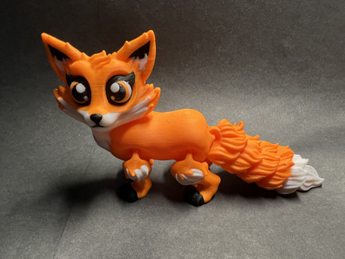 Roztomilá liška - 15 cm - 3D tisk — foto 1