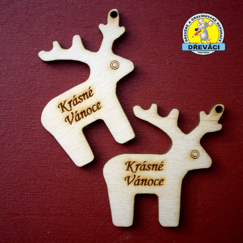 "SOB" 4 cm s nápisem Veselé Vánoce ....KV0003 JJJ