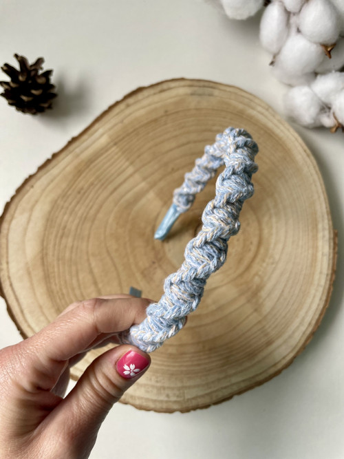 Macrame dětská čelenka Frozen - kroucená