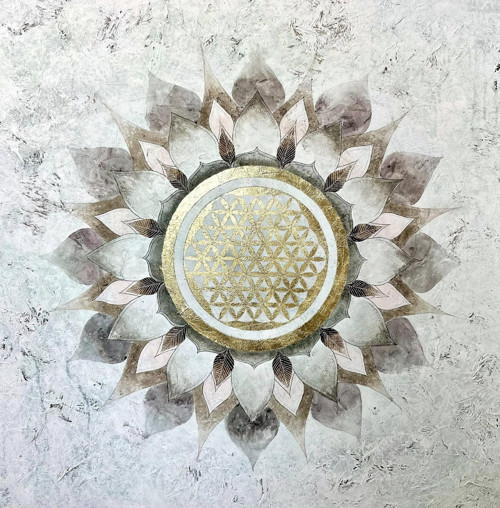 Květ života, 80 x 80 cm