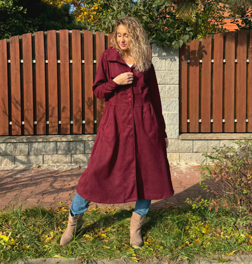 Kabátek burgundy