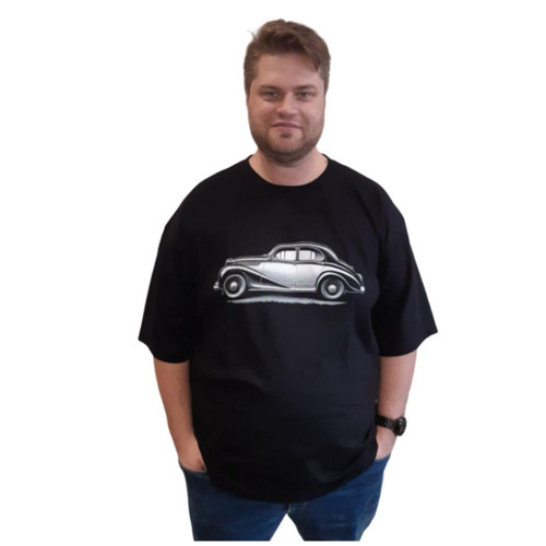 Pánské tričko Auto Laurent, černé, vel. 7XL