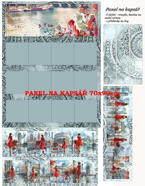 Panel na kapsář bavlna