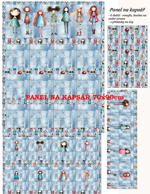 Panel na kapsář bavlna — foto 1
