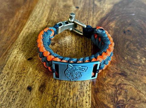 Pánský náramek paracord Vlk