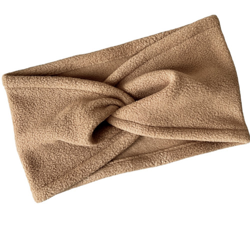 Dámská čelenka fleecová - camel M