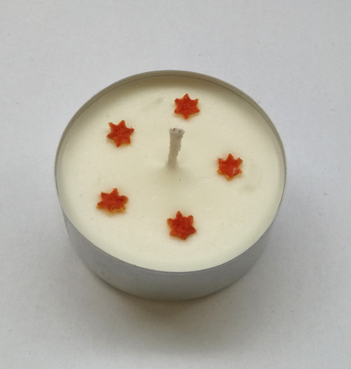 Vánoční sójová čajová svíčka - Pomeranč