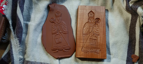 Mikuláš-dřevěná forma 7x15cm