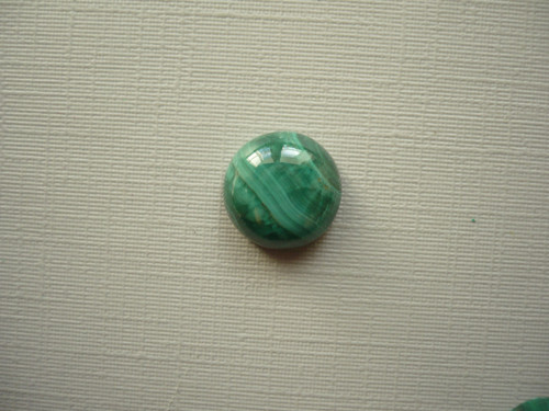 Kabošon - malachit 10 mm, č.25Df — foto 1