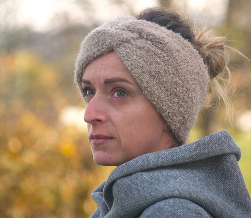 Čelenka alpaka bouclé