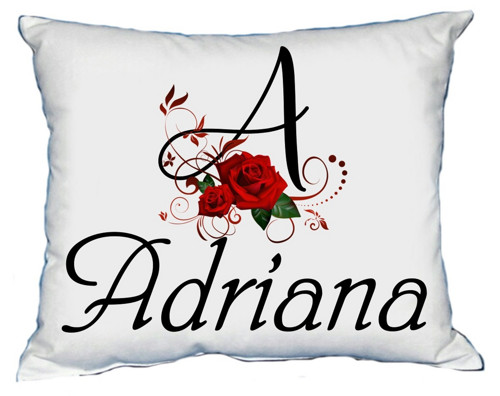 Polštář s dámským jménem ADRIANA