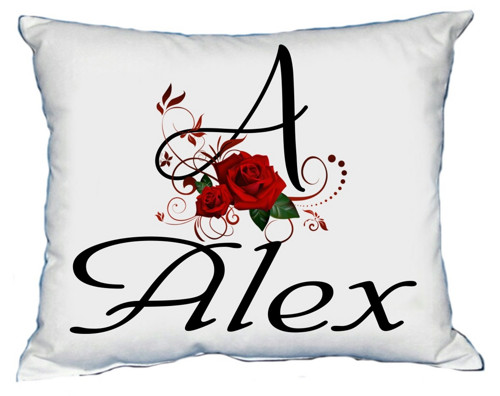 Polštář s dámským jménem ALEX