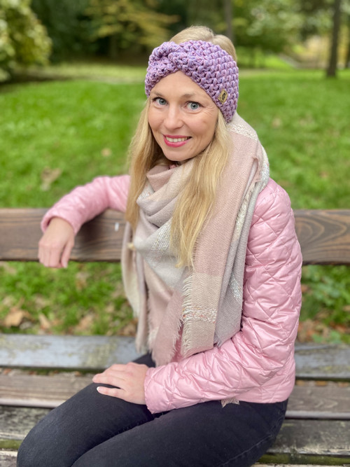 Zimní čelenka 100% merino vlna