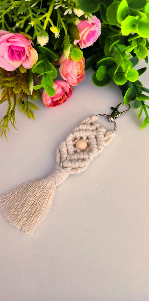 Macramé klíčenka