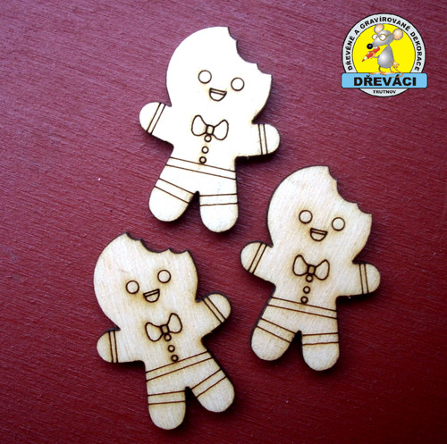 Vánoční perníček 3 x 2,1 cm... KV0367 CH
