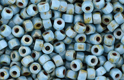 MATUBO 3-Cut 6/0 - Picasso Blue Turquoise