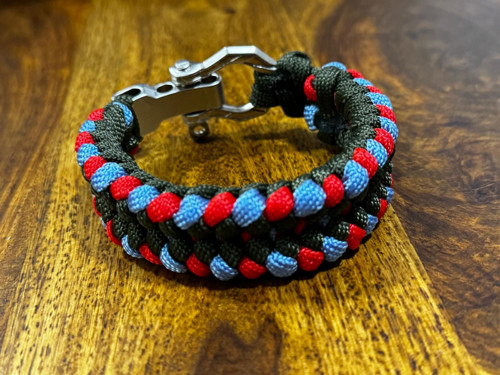 Pánský náramek paracord Modrý