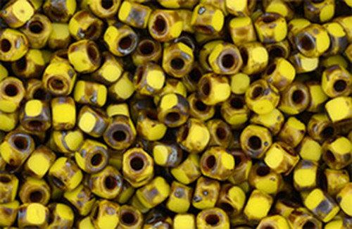 MATUBO 3-Cut 6/0 - Luster Metallic Limon