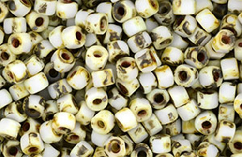 MATUBO 3-Cut 6/0 - Opaque White - Picasso