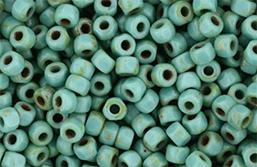 MATUBO 3-Cut 6/0 - Picasso Green Turquoise