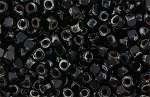 MATUBO 3-Cut 6/0 - Jet Picasso Silver