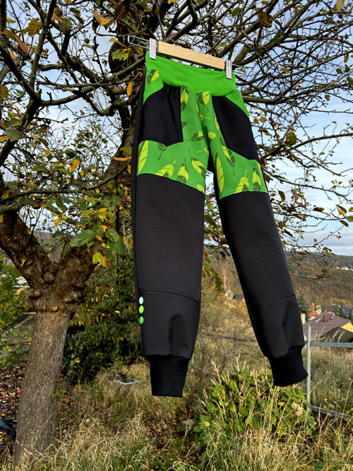 Softshell kalhoty … GREEN & BLACK