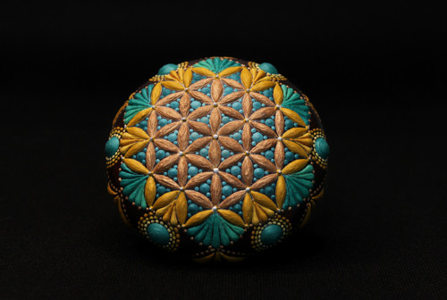 Mandala "Flower of Life" DotArt, akryl