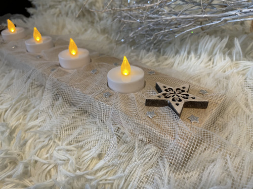 Elektrické svíčky na adventní svícny 4 ks