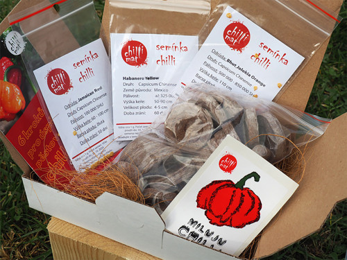 Set semínek chilli - středně pálivé odrůdy 30 ks
